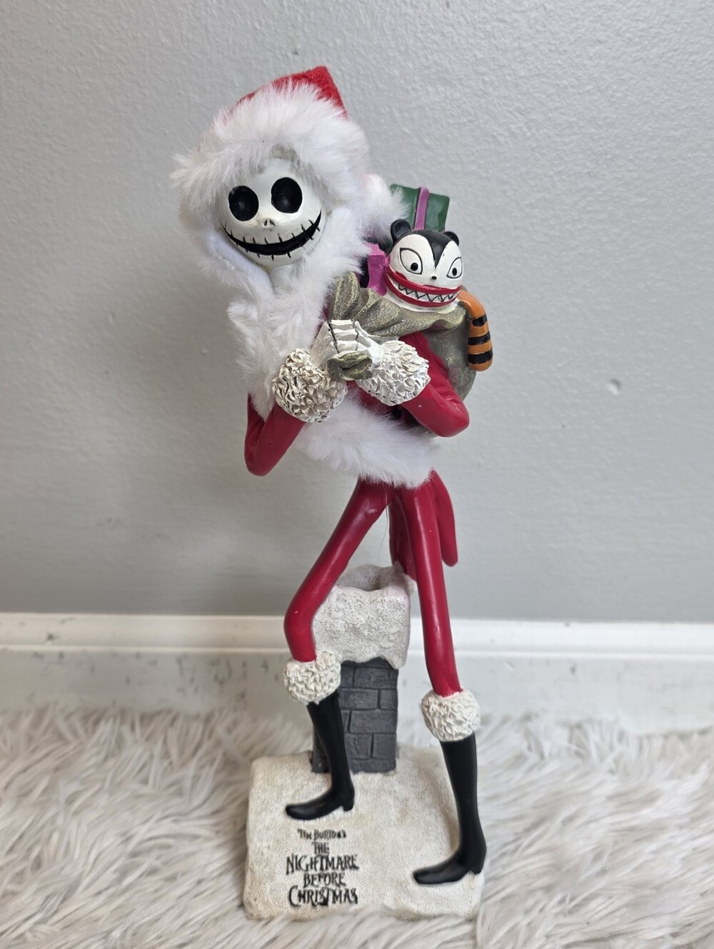Disney Jack Skellington Holiday Figurine — Red, White, Black